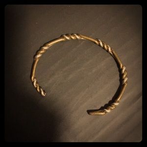 Modern brass and silver cuff